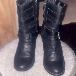 Harley-Davidson Black Ankle Boots with Straps